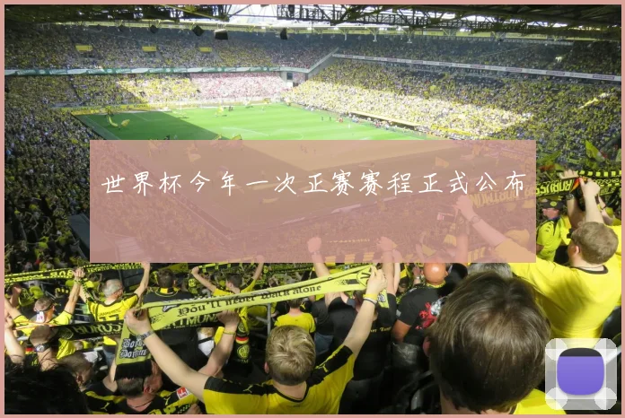 世界杯今年一次正赛赛程正式公布